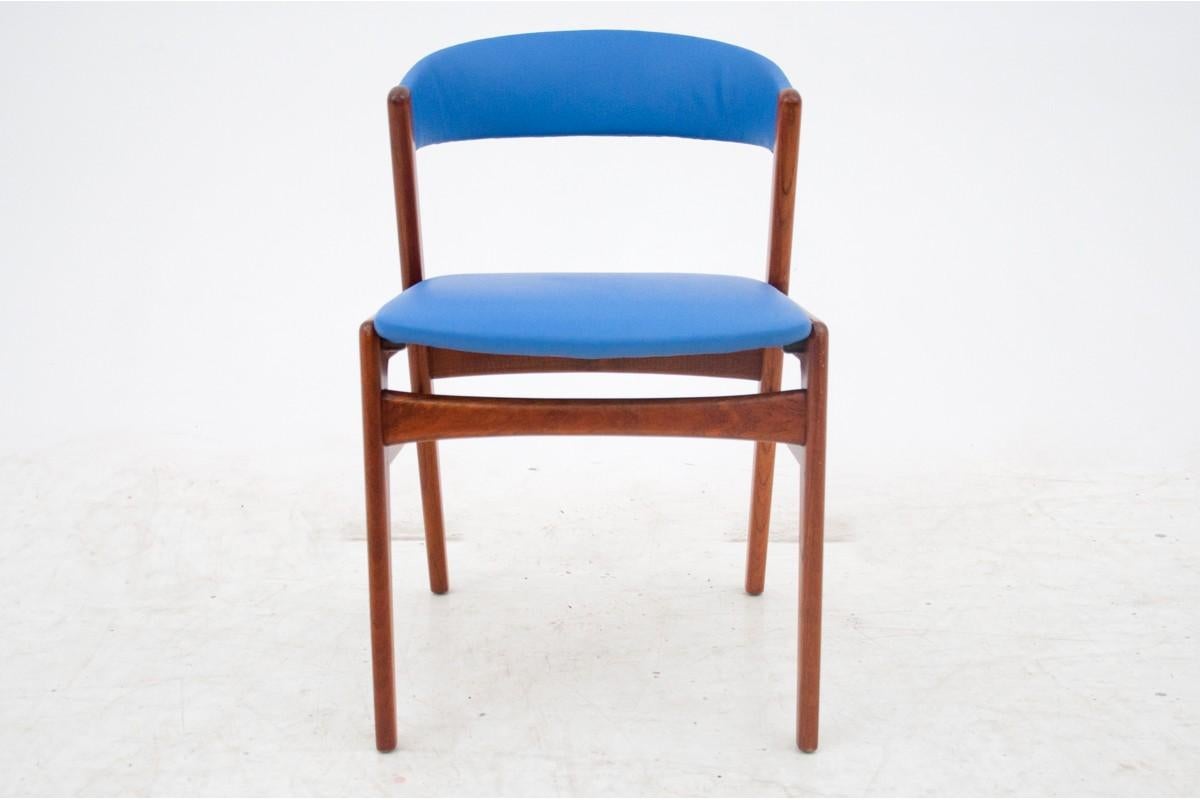 Set of Four Teak Danish Dining Chairs, 1960s In Good Condition In Chorzów, PL