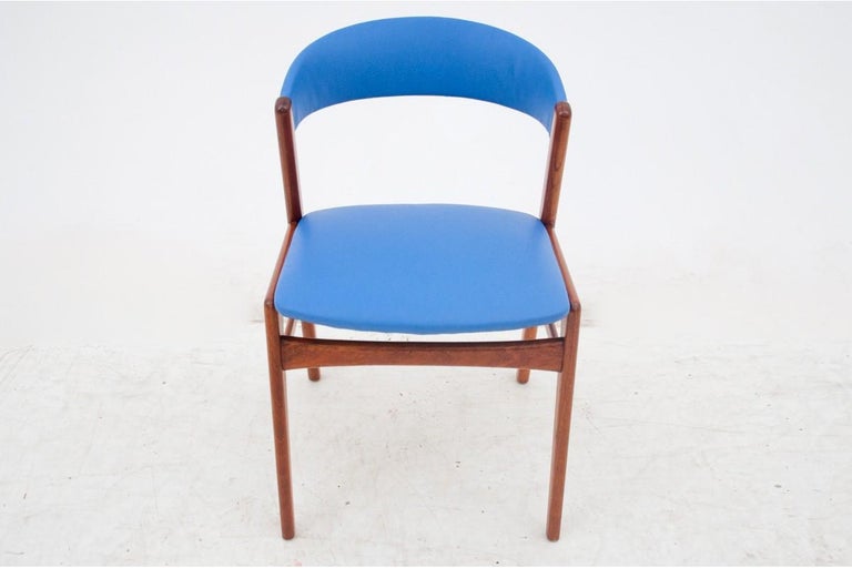 Mid-20th Century Set of Four Teak Danish Dining Chairs, 1960s For Sale