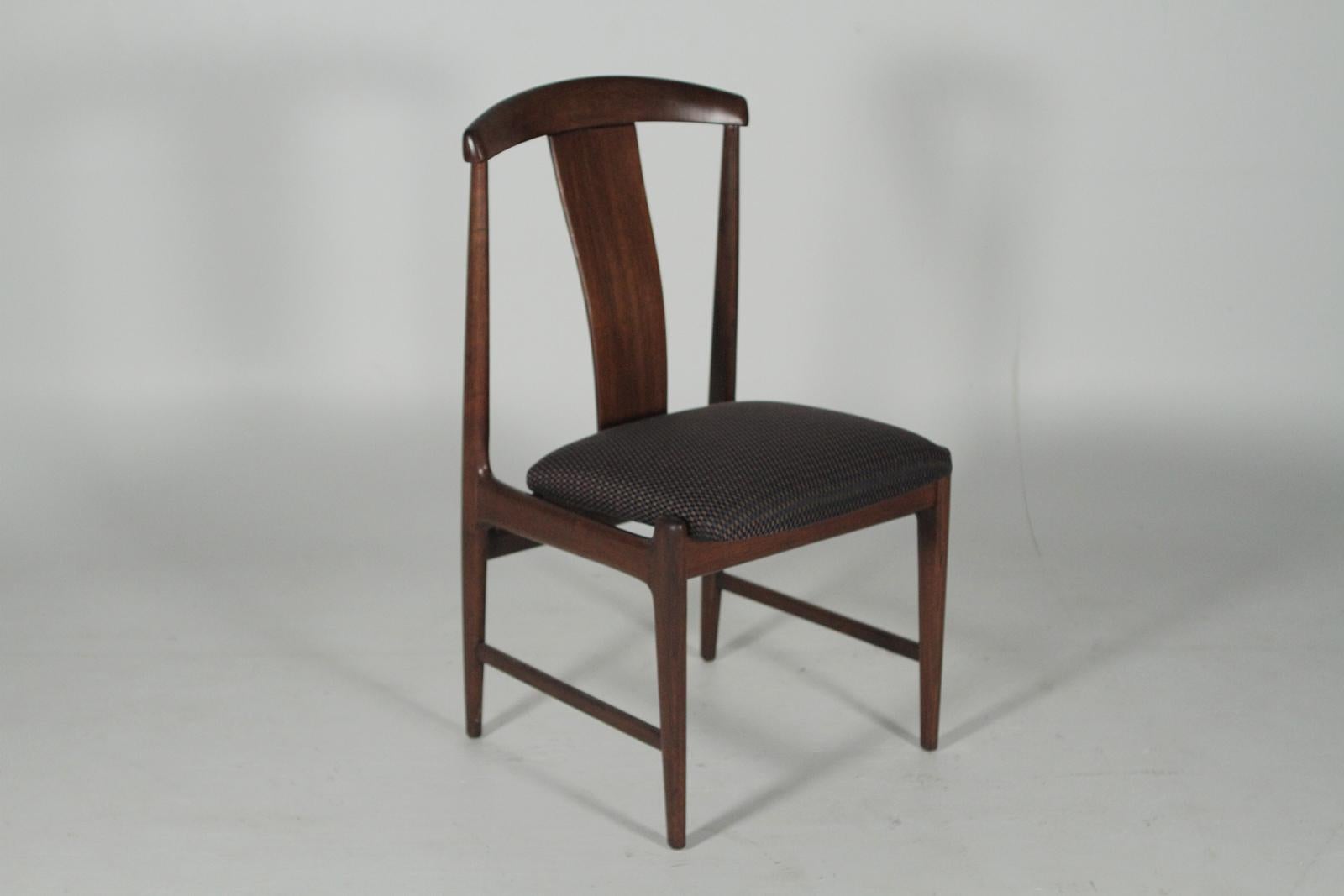 Scandinavian Modern Set of Four Teak Dining Chairs by Folke Ohlsson for DUX, 1950s