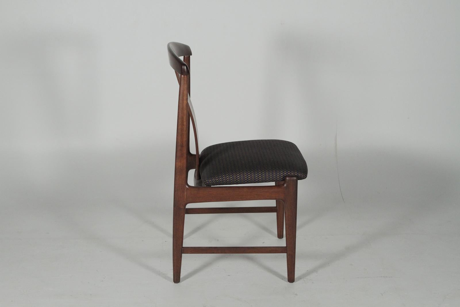 Swedish Set of Four Teak Dining Chairs by Folke Ohlsson for DUX, 1950s