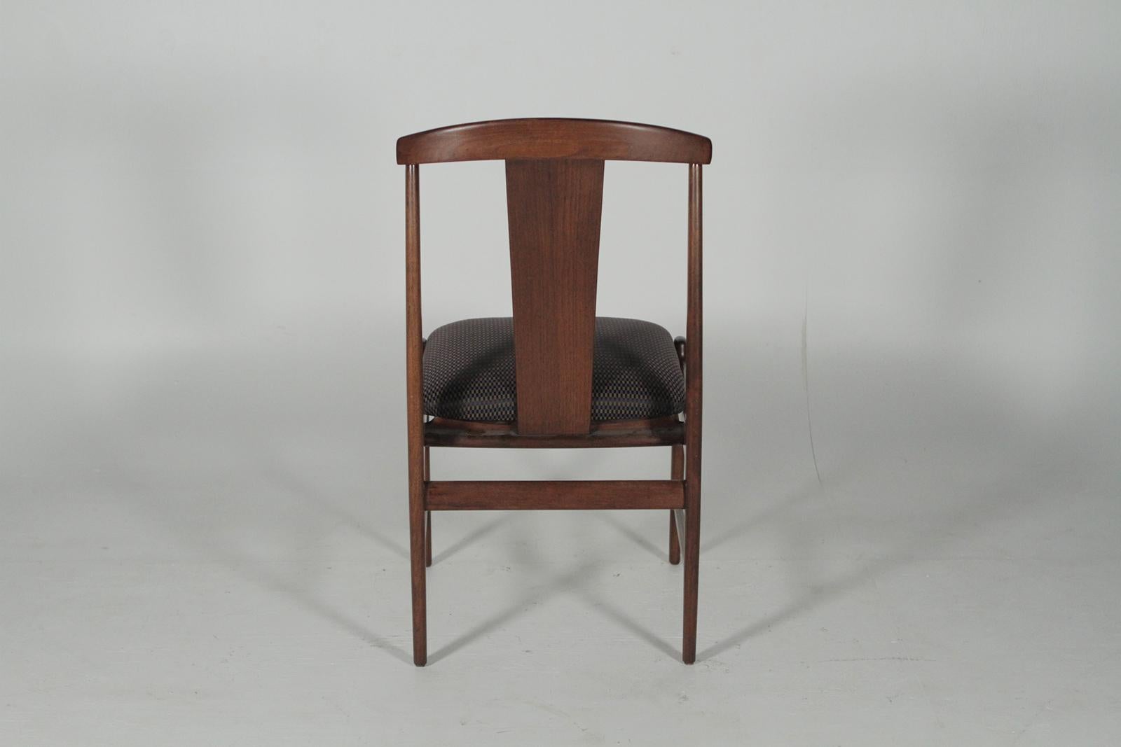 Set of Four Teak Dining Chairs by Folke Ohlsson for DUX, 1950s In Good Condition In Lambertville, NJ