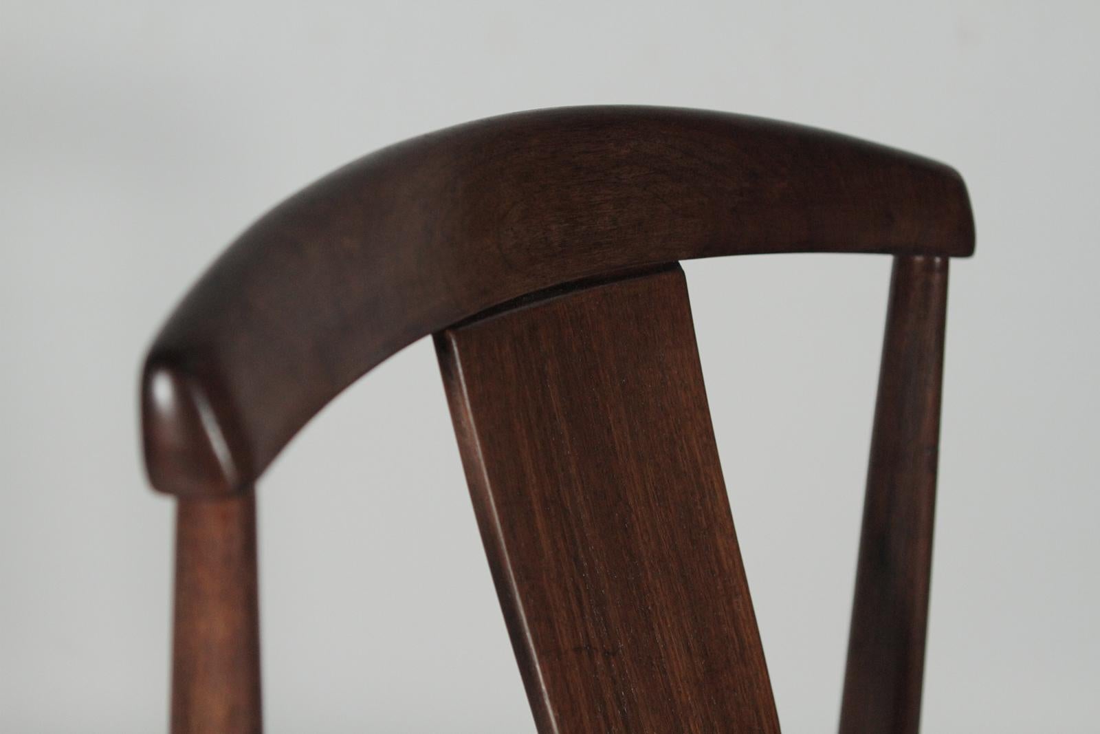 20th Century Set of Four Teak Dining Chairs by Folke Ohlsson for DUX, 1950s