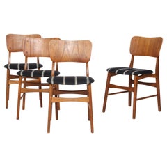 Set of Four Teak Dining Chairs by Ib Kofod-Larsen for Christensen & Larsen