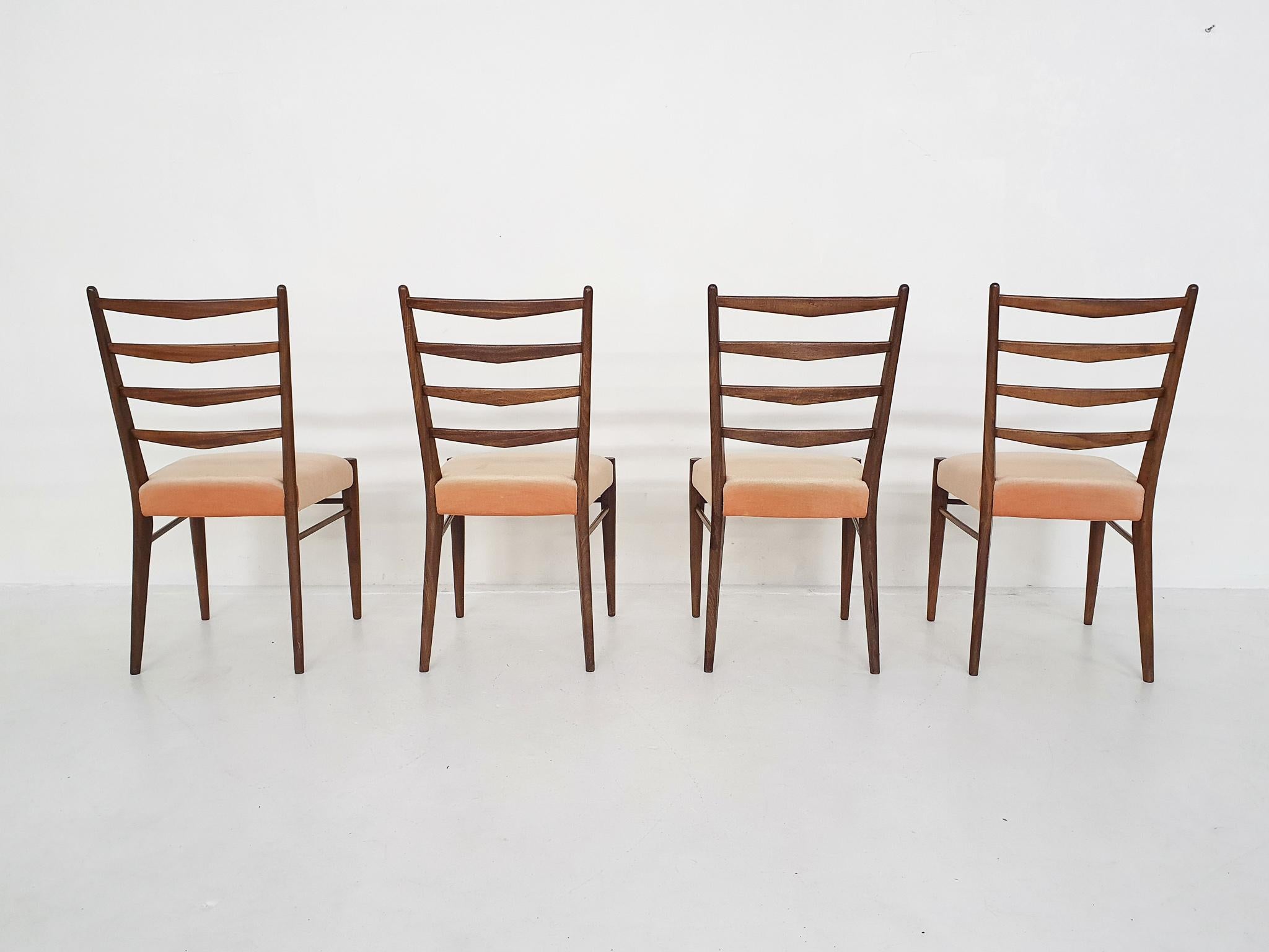 Mid-Century Modern Set of Four Teak Dining Chairs Model ST09 by Pastoe, 1960's