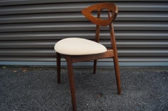 Set of Four Teak Eye Chairs by Ejvind A. Johansson for Ivan Gern Møbelfabrik