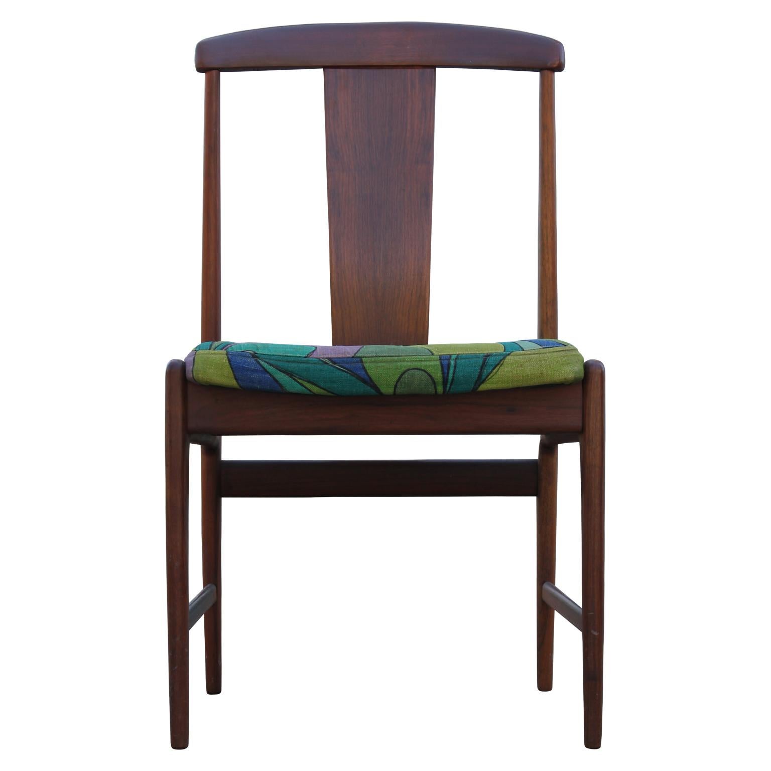 Mid-20th Century Set of Four Teak Mid-Century Modern DUX Dining Chairs by Folke Ohlsson COM