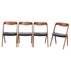 Set of Four Teak "Sonja" Dining Chairs by Johannes Andersen