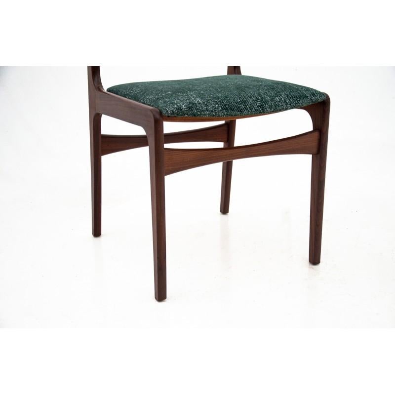 Set of Four Teak Vintage Chairs, Danish Retro Design, 1950s In Good Condition In Chorzów, PL