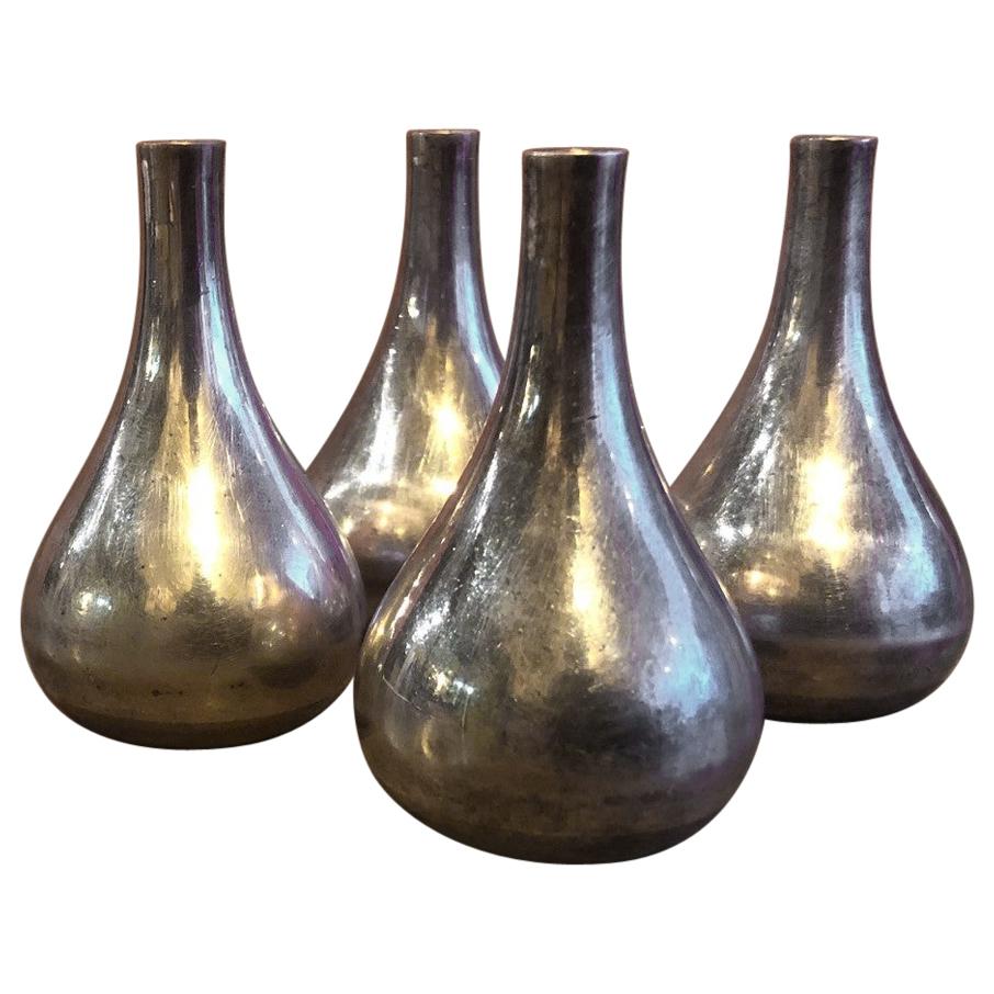 Set of Four Tear Drop Candleholders by Jens Quistgaard for Dansk