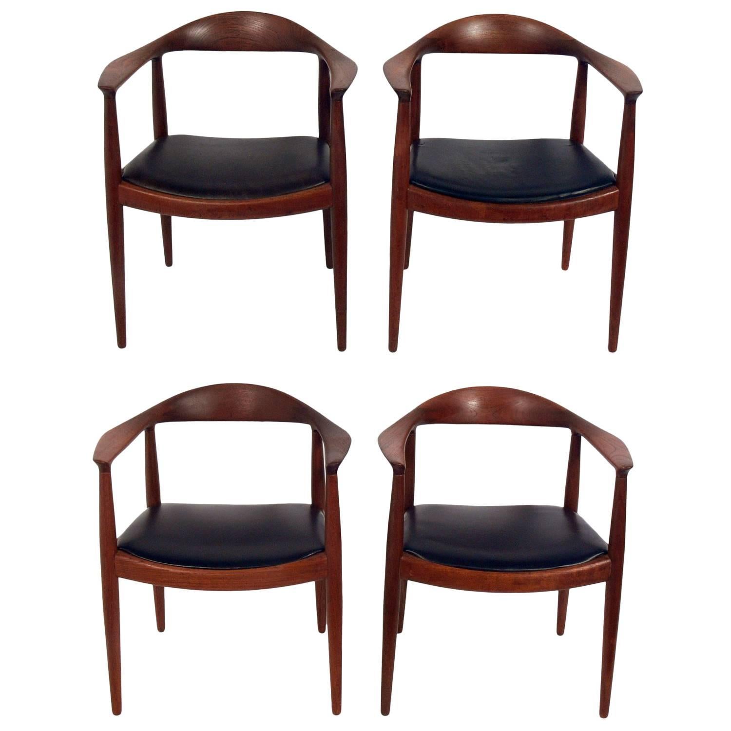 Set of Four "The Chairs" by Hans Wegner for Johannes Hansen