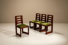 Set of Four The Hague School Dining Room Chairs in the Style of Wouda, 1930s
