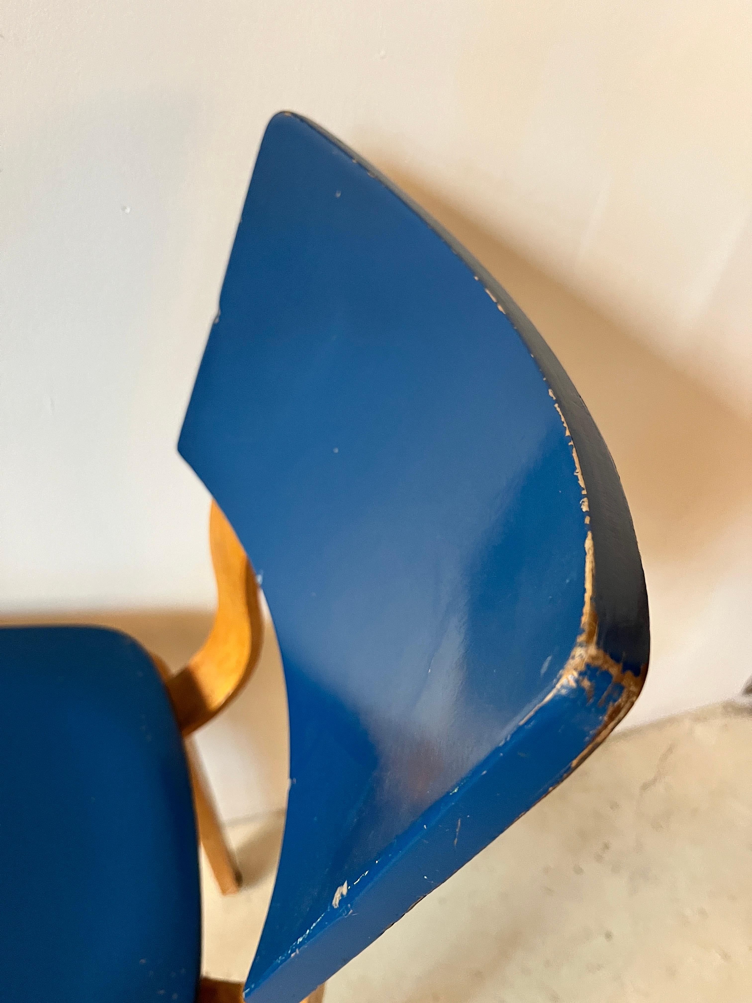 Set of Four Thonet 1216-S17-B1 Bent Plywood Saddle Seat Dining Chairs, 1940s For Sale 10