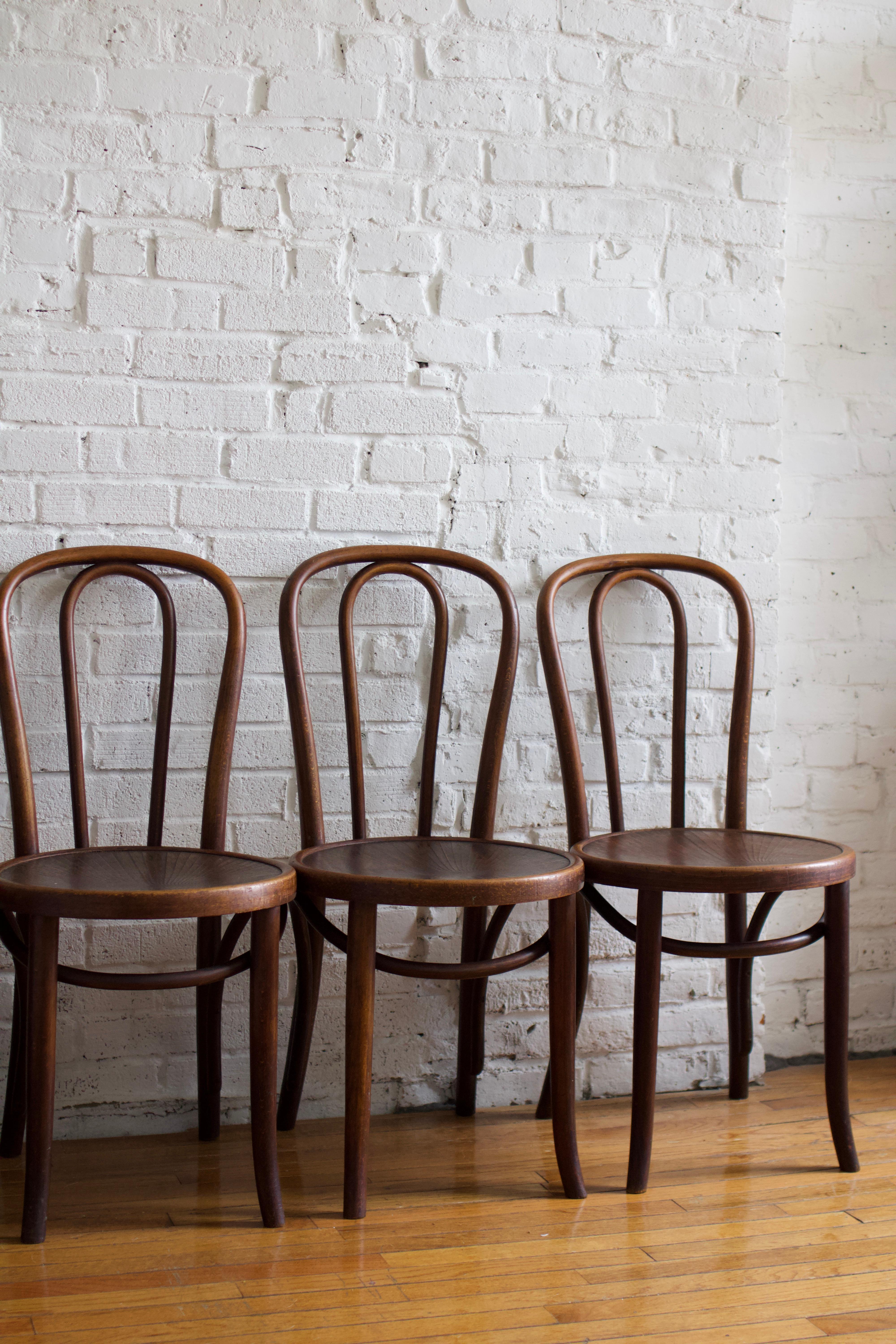Set of Four Thonet Bentwood No. 18 Chairs, 1960s 1
