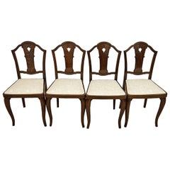 Antique Set of Four Thonet Chairs Attributed to Otto Prutscher