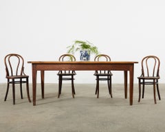 Set of Four Thonet Labeled Bentwood Cafe Bistro Chairs