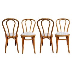 Antique Set of Four Thonet No. 18 Bentwood Chairs