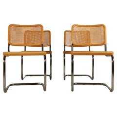 Set of four Thonet S32 Chairs by Marcel Breuer, 1983 - Bauhaus classic in beech
