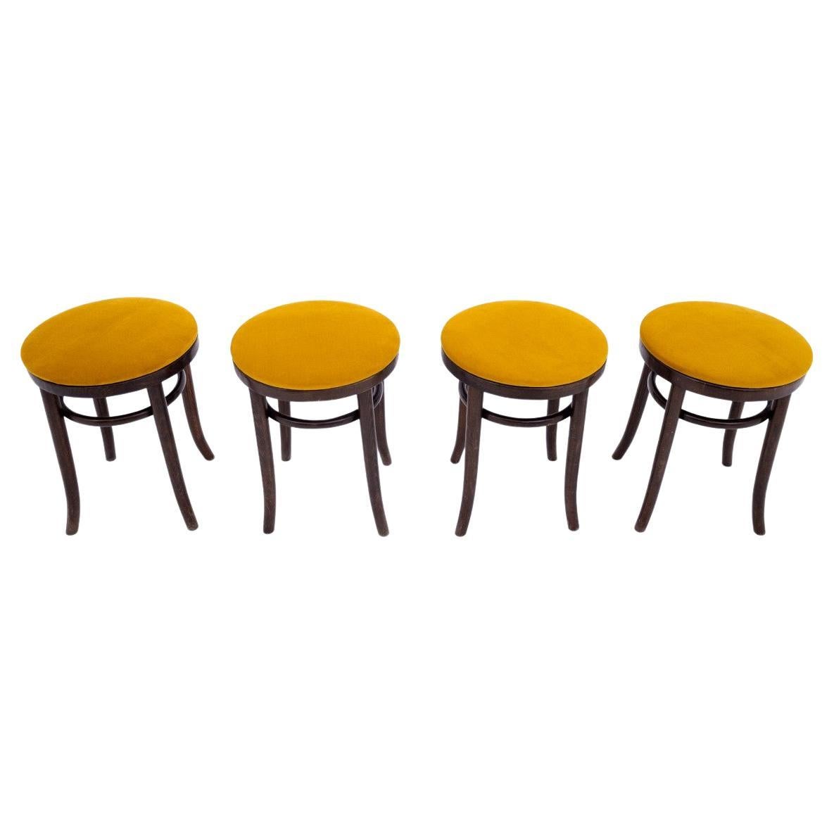 Set of four Thonet stools, Germany, 1930s. After renovation.8608