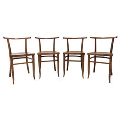 Set of Four Thonet Style Chairs, Czechoslovakia, 1920's