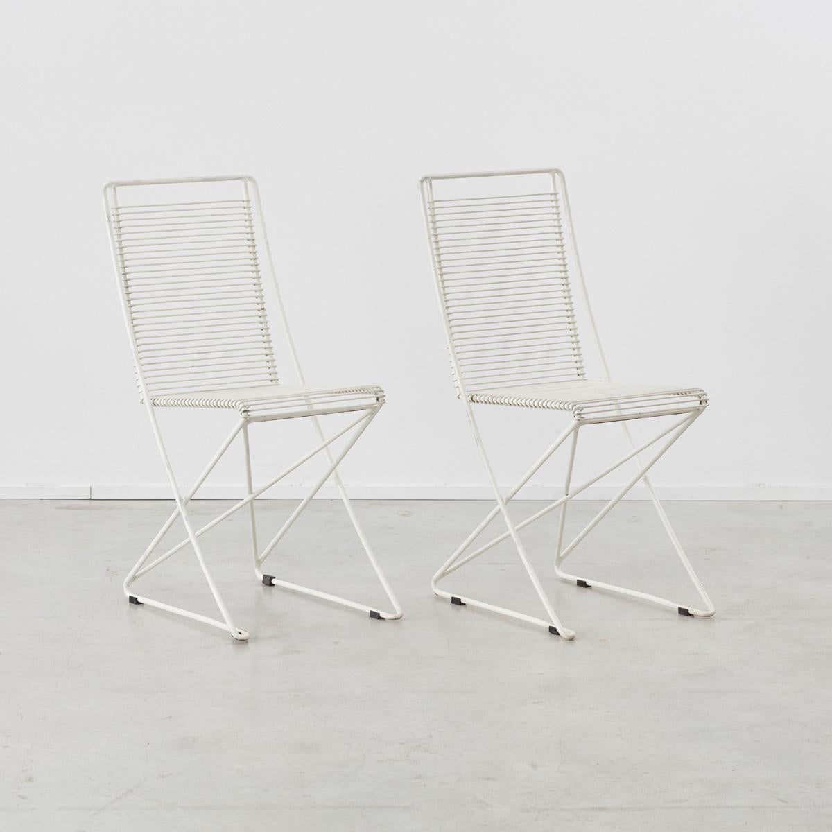 Post-Modern Set of Four till Behrens Kreuzschwinger Chairs for Schlubach, Germany, 1983