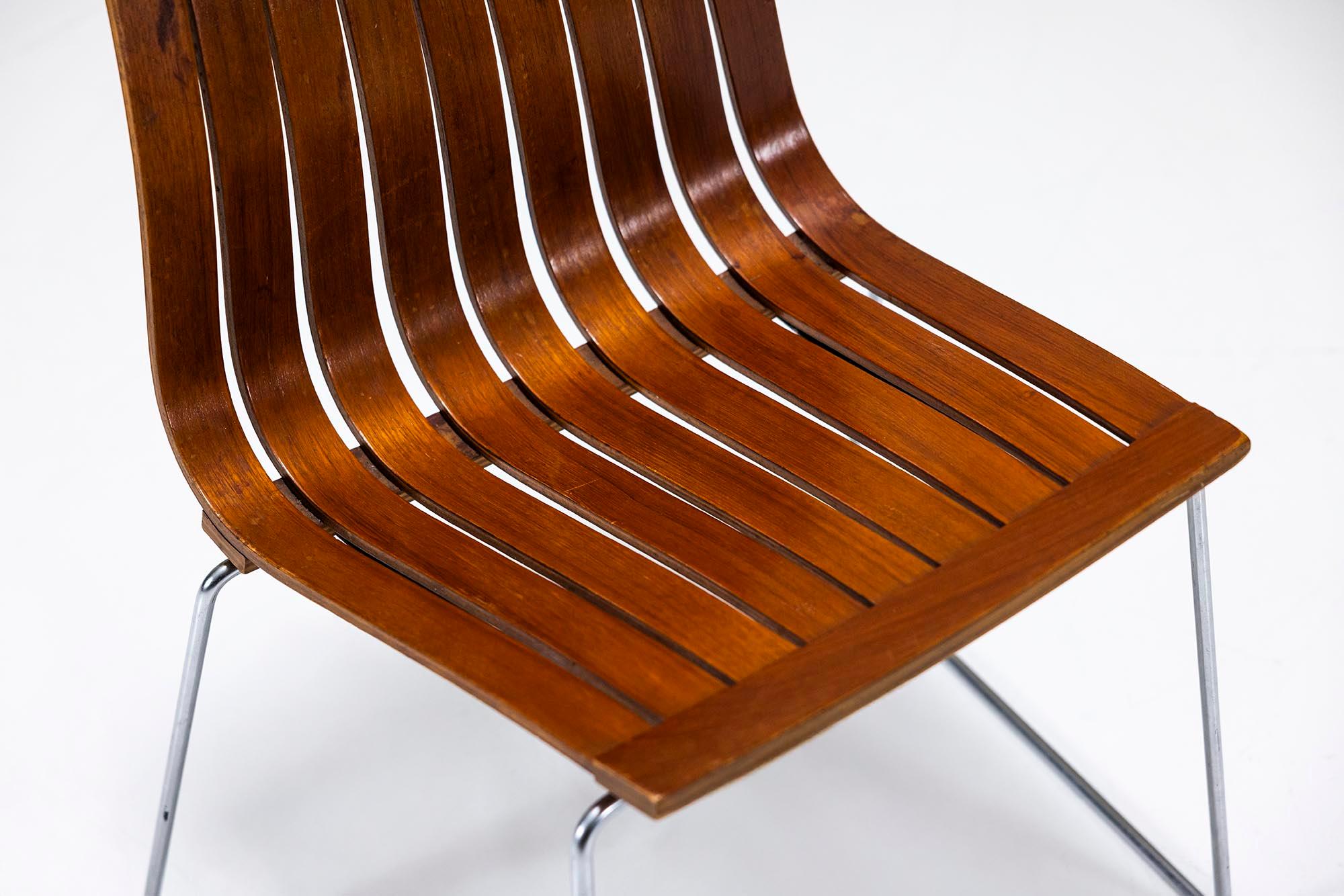 Set of Four Tønnestav Dining Chairs by Kjell Richardsen for Tynes Møbelfabrikk For Sale 7