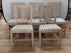 Set of four to five Swedish chairs, c. 1800