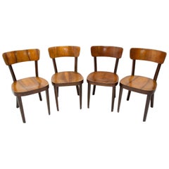 Set of Four TON Dining Chairs, Czechoslovakia, 1950s
