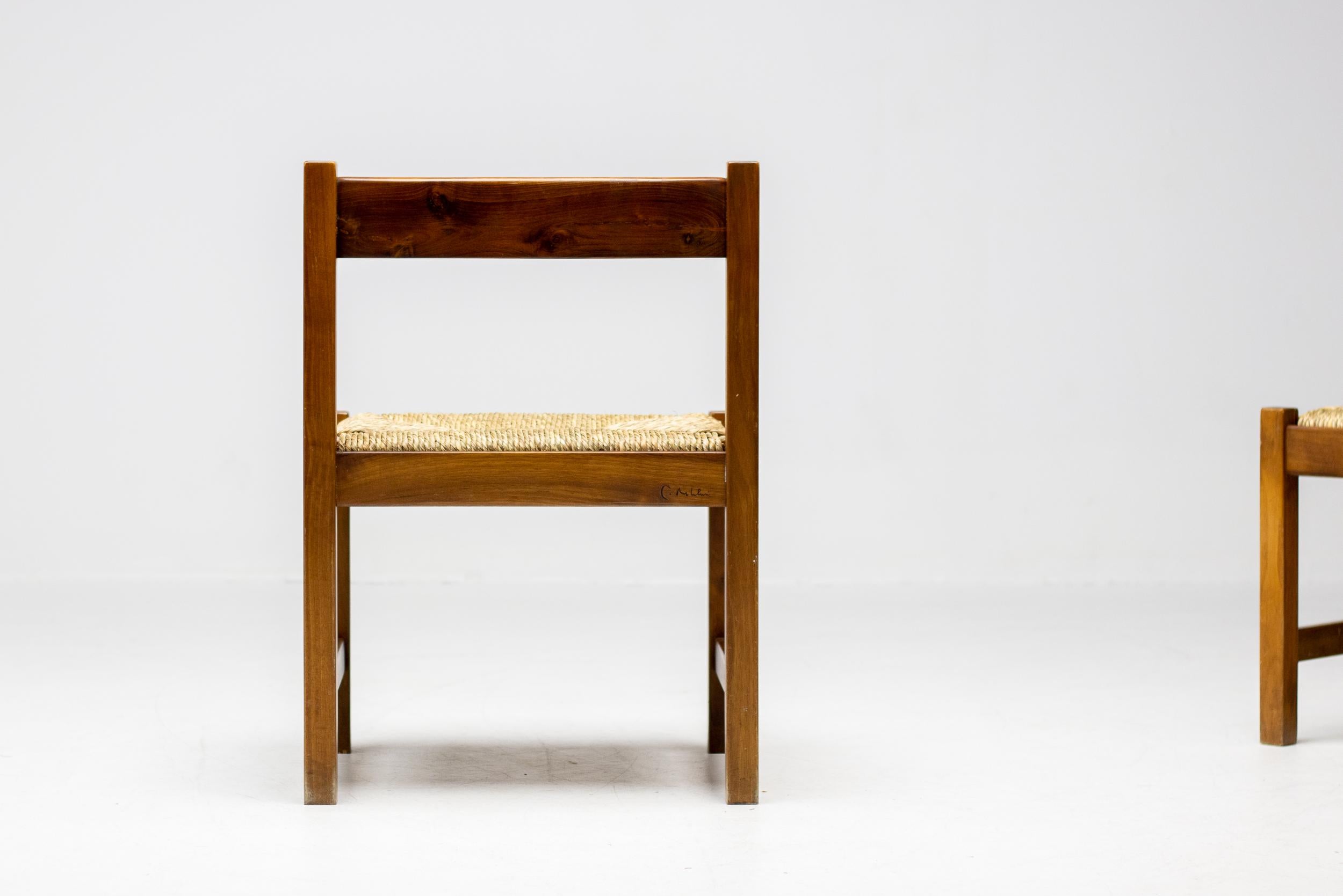 Italian Set of Four Torbecchia Chairs by Giovanni Michelucci for Poltronova For Sale