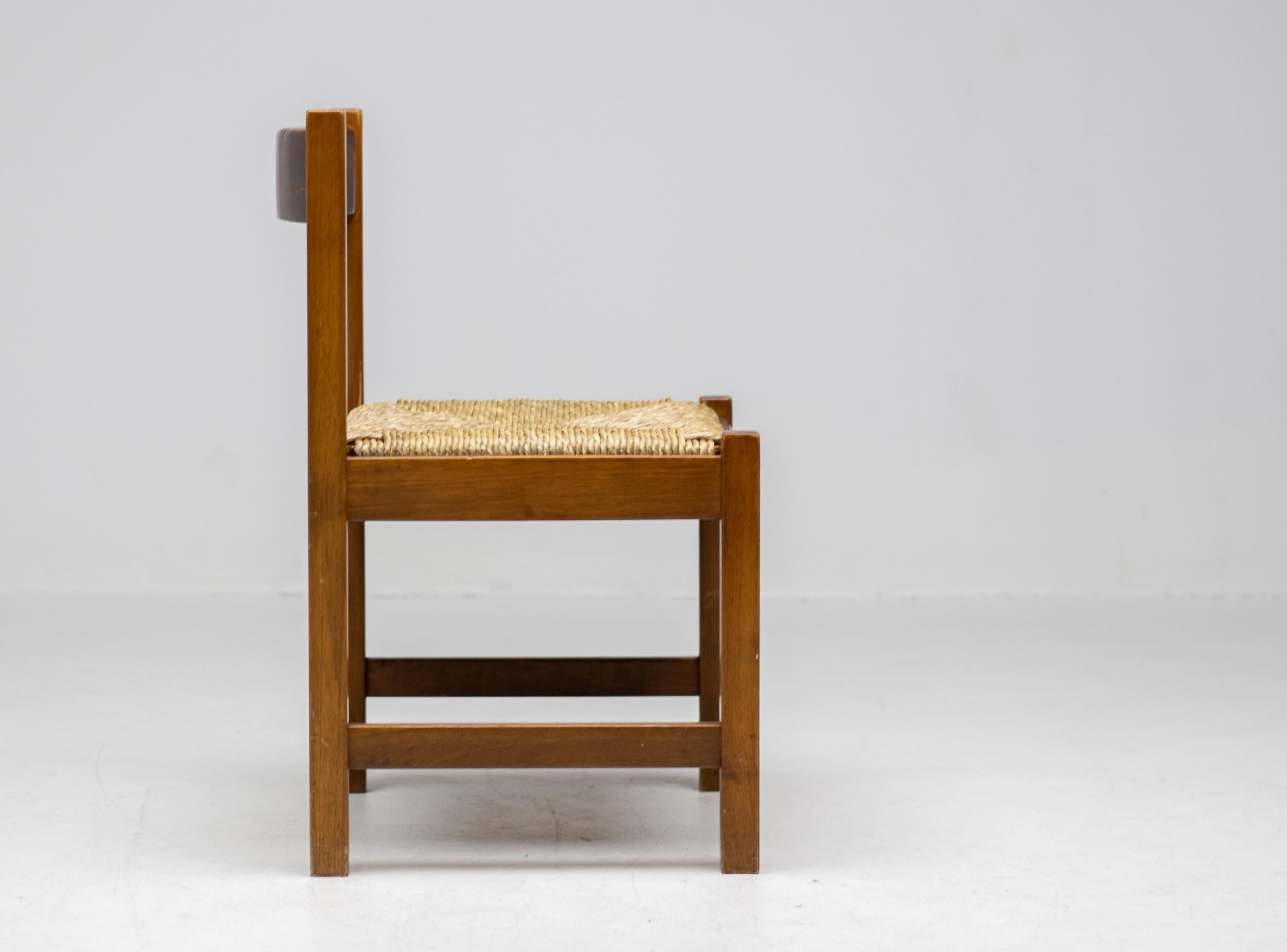 Milieu du XXe siècle Ensemble de quatre chaises Torbecchia de Giovanni Michelucci pour Poltronova en vente