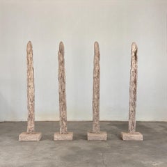 Set di quattro sculture Totem di Aldo Guarnieri, Italia 1960