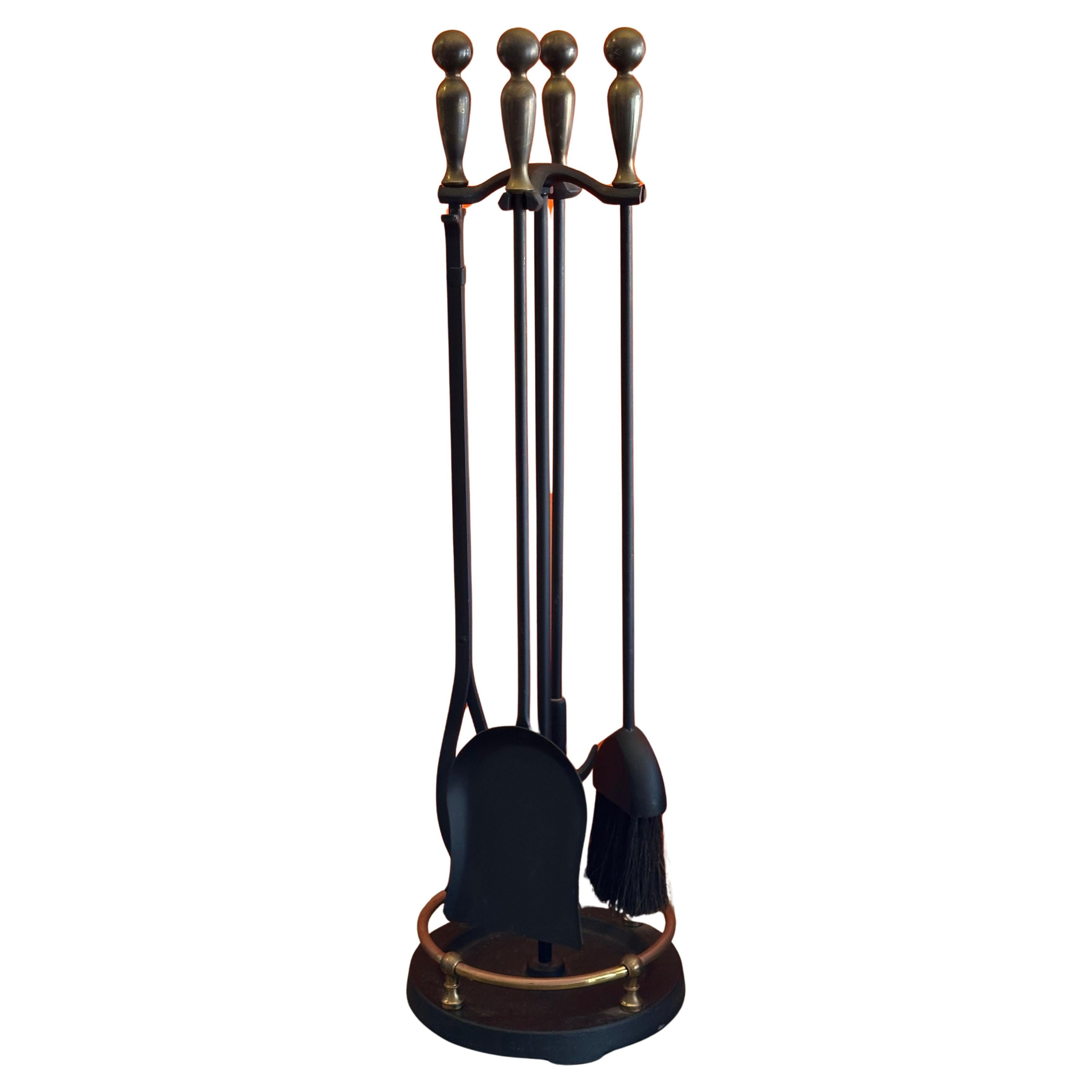 Set of Four Traditional Fireplace Tools by Pilgrim Manufacturing