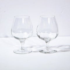 Set of Four Translucent Crystal Brandy Snifter by Tiffany & Co.