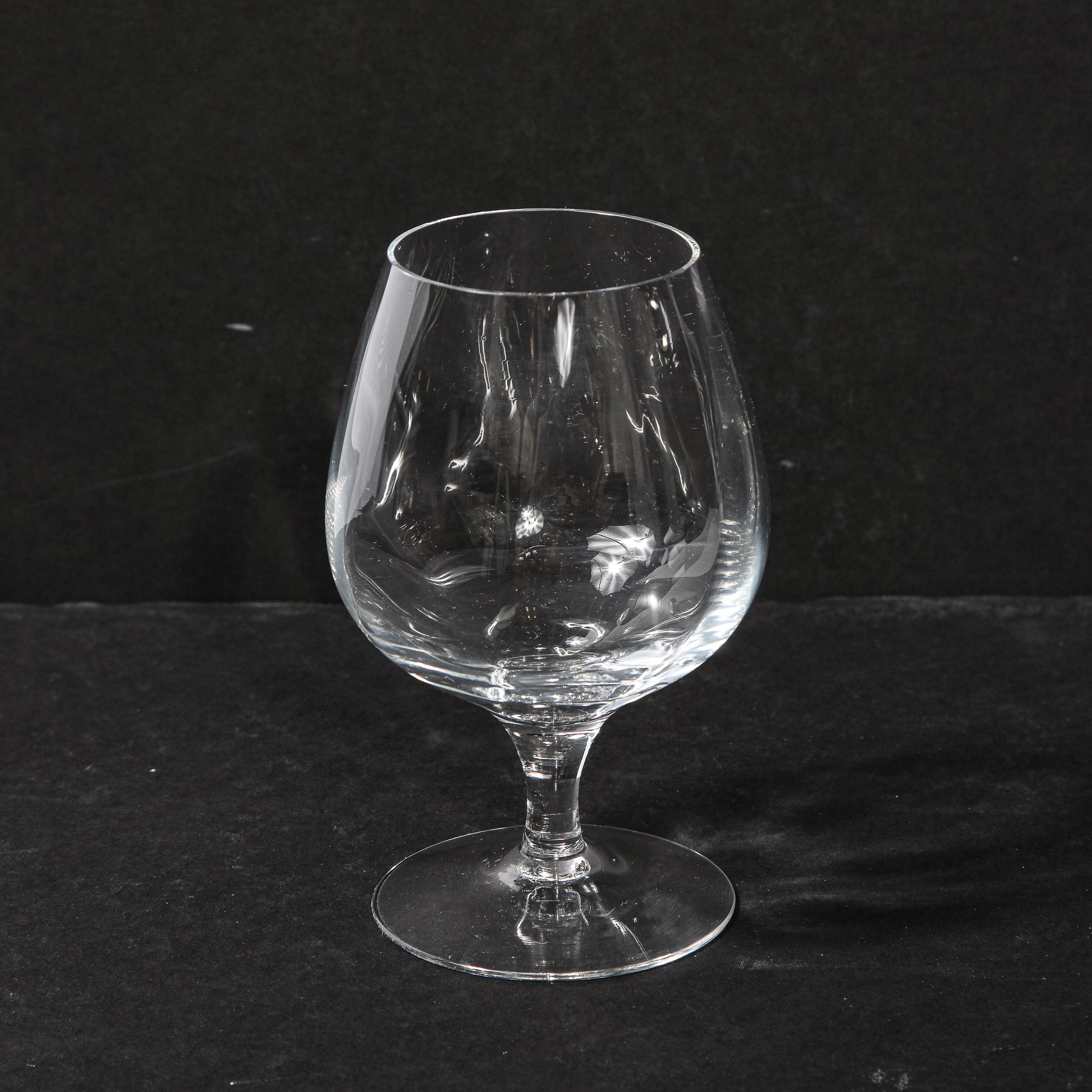 Cristallo Set di quattro bicchierini da brandy in cristallo traslucido di Tiffany & Co. in vendita