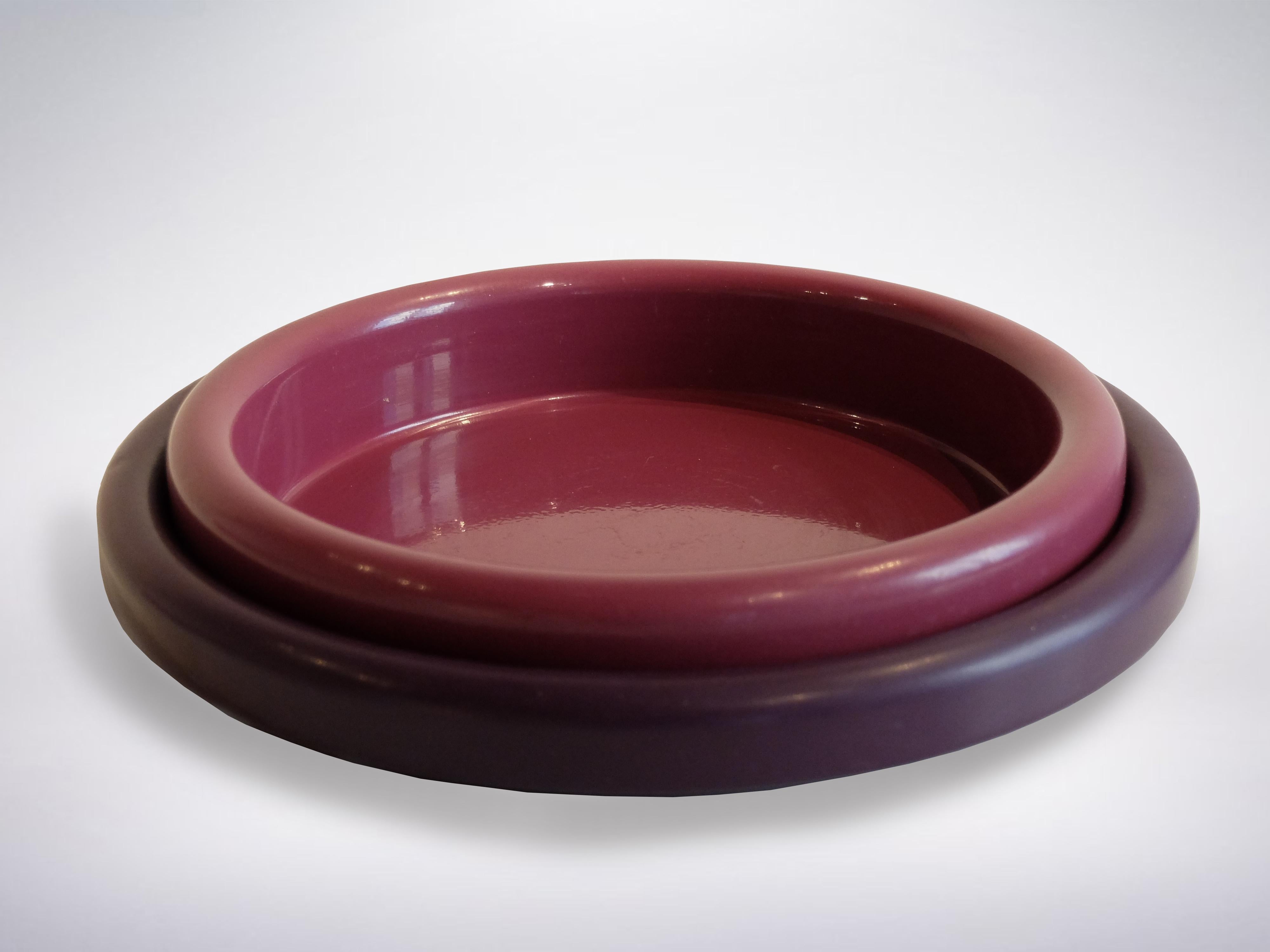 Mid-Century moderno Set di quattro vassoi di Gianfranco Frattini per Progetti, 1970 in vendita