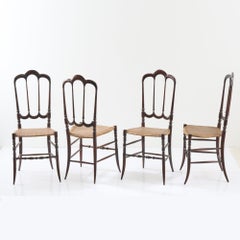 Ensemble de quatre chaises Chiavari "Tre Archi" de Levaggi, Italie