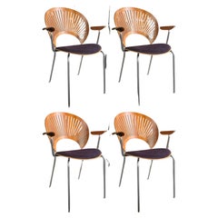 Retro Set of Four Trinidad Armchairs by Nanna Ditzel for Fredericia Furniture-Denmark