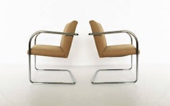 Set of Four Tubular Brno Chairs