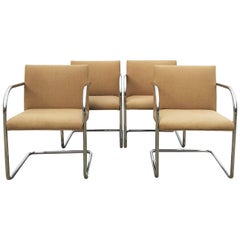 Set of Four Tubular Brno Chairs