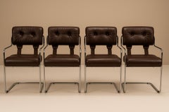 Set di quattro sedie 'Tucroma' di Guido Faleschini per i4 Mariani, Italia anni '70