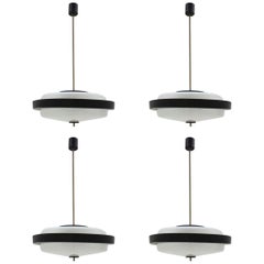 Set of Four UFO Space Age Pendants, 1960s