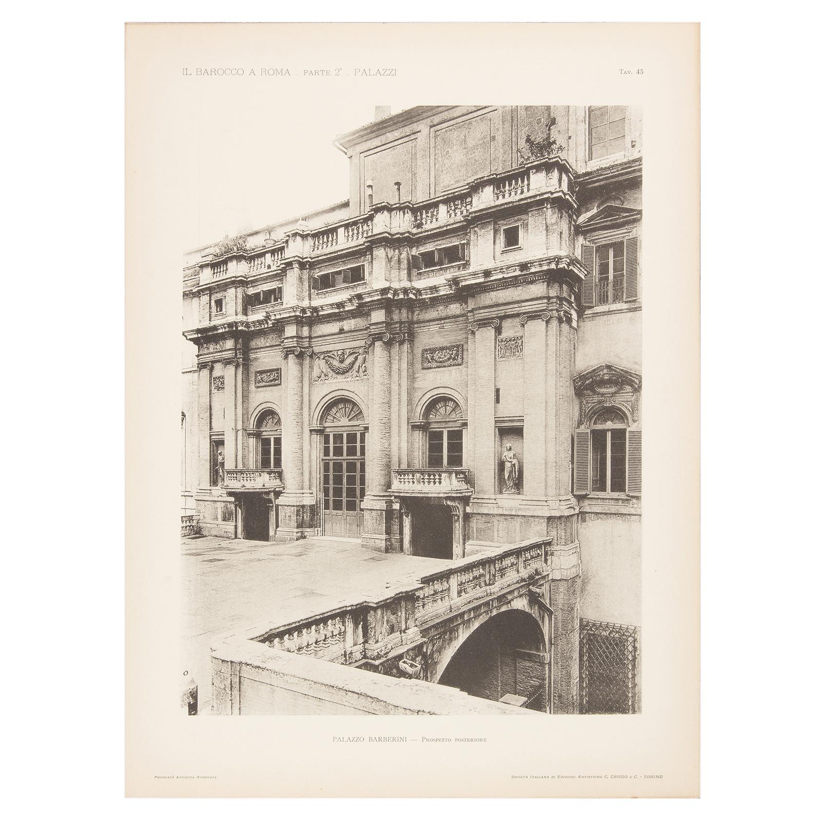 Set of Four Unframed Architectural Prints, Italy, Early 190 7