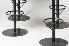 Ensemble de quatre tabourets de bar uniques, Harri Koskinen, années 1990