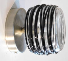 Set of Four Unique Vintage Italian Sconces w/ Clear Murano Glass, 1960’s