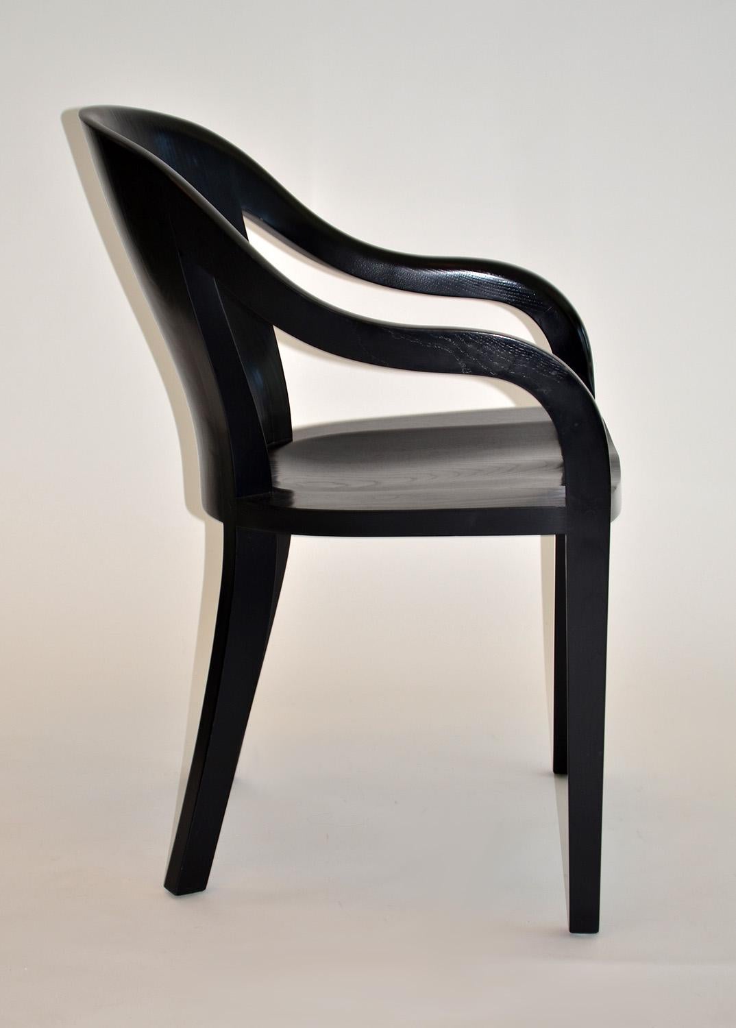 Modern Set of Four University Chairs by Ward Bennett for Brickell Assoc