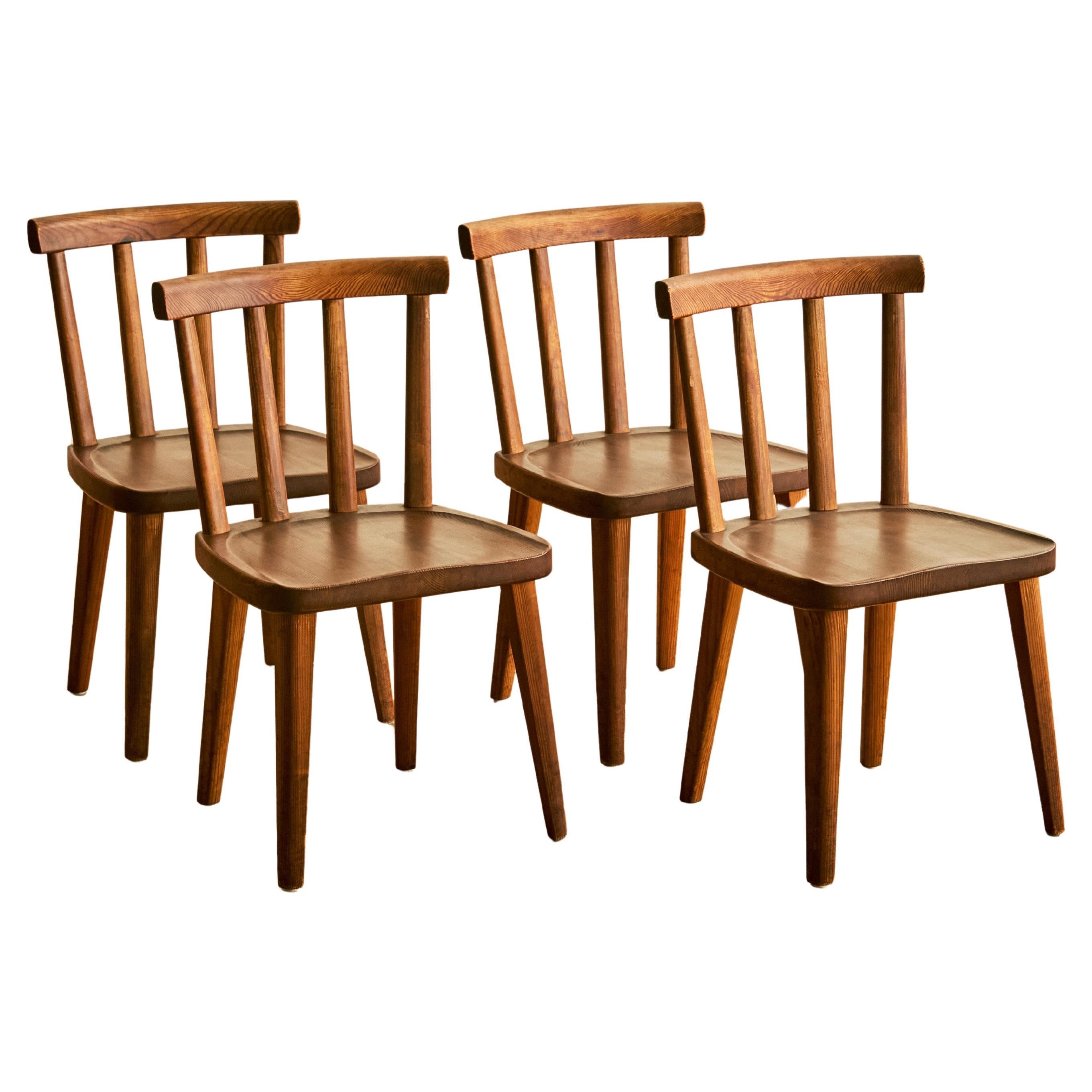 Set of Four 
Uto
 Dining Chairs by Axel Einar Hjorth For Sale