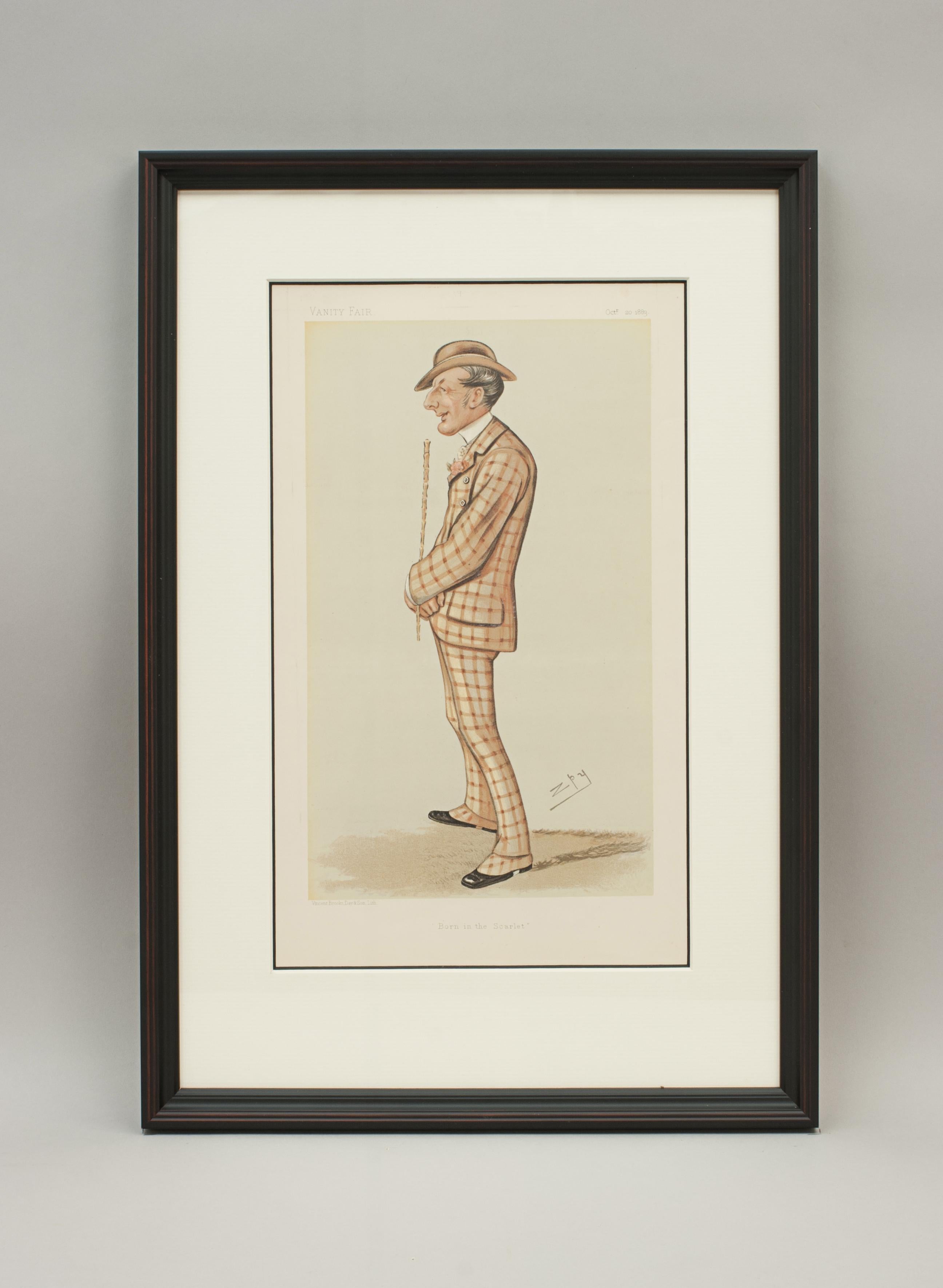 British Set of Four Vanity Fair Equestrian Prints, Men of the Day