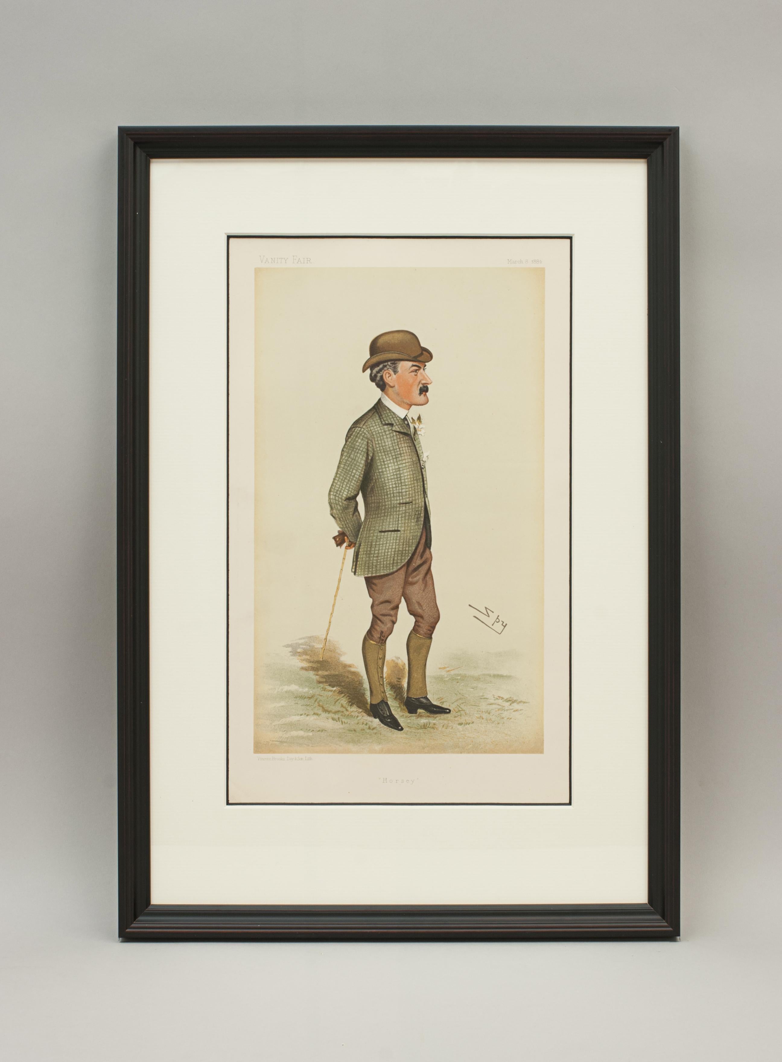 British Set of Four Vanity Fair Equestrian Prints, Men of the Day