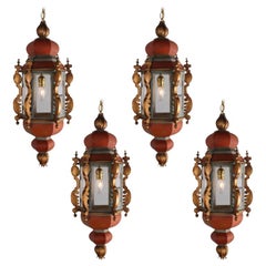 Set of Four Venetian Lamps from Villa La Pausa