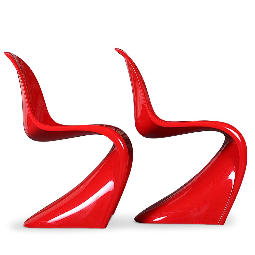 Swedish Set of Four Verner Panton Designed Chairs