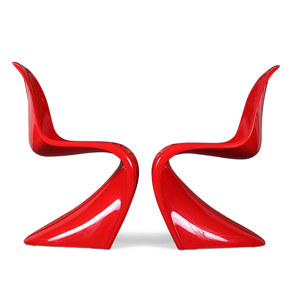 Set of Four Verner Panton Designed Chairs In Good Condition In Vancouver, British Columbia